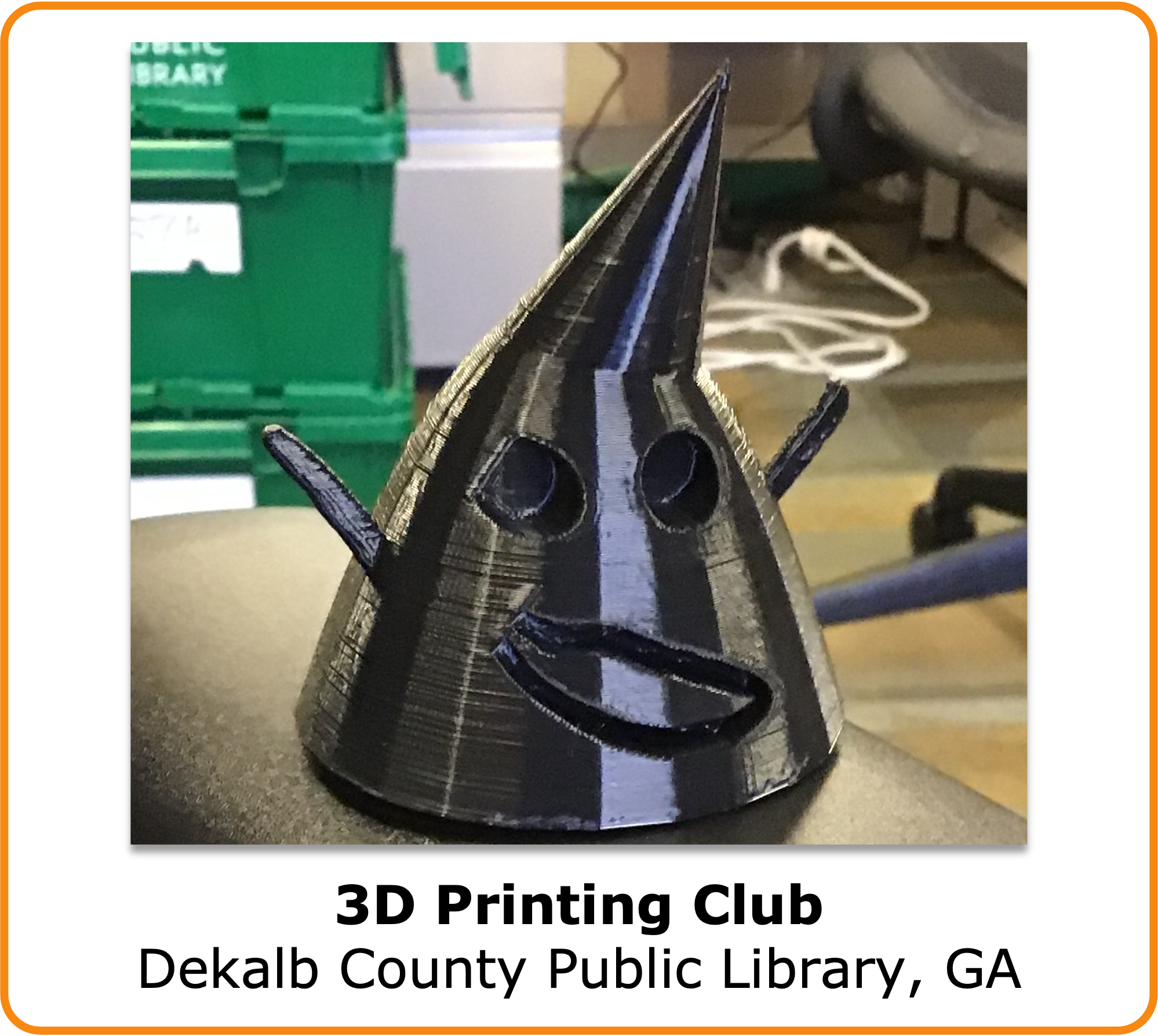 Click to open the case study of the 3D printing program at Dekalb County Library in Georgia. 